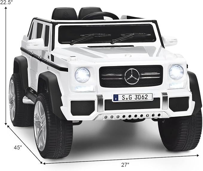 Costzon Ride on Car, Licensed Mercedes-Benz Maybach, 12V Battery Powered - Image 7