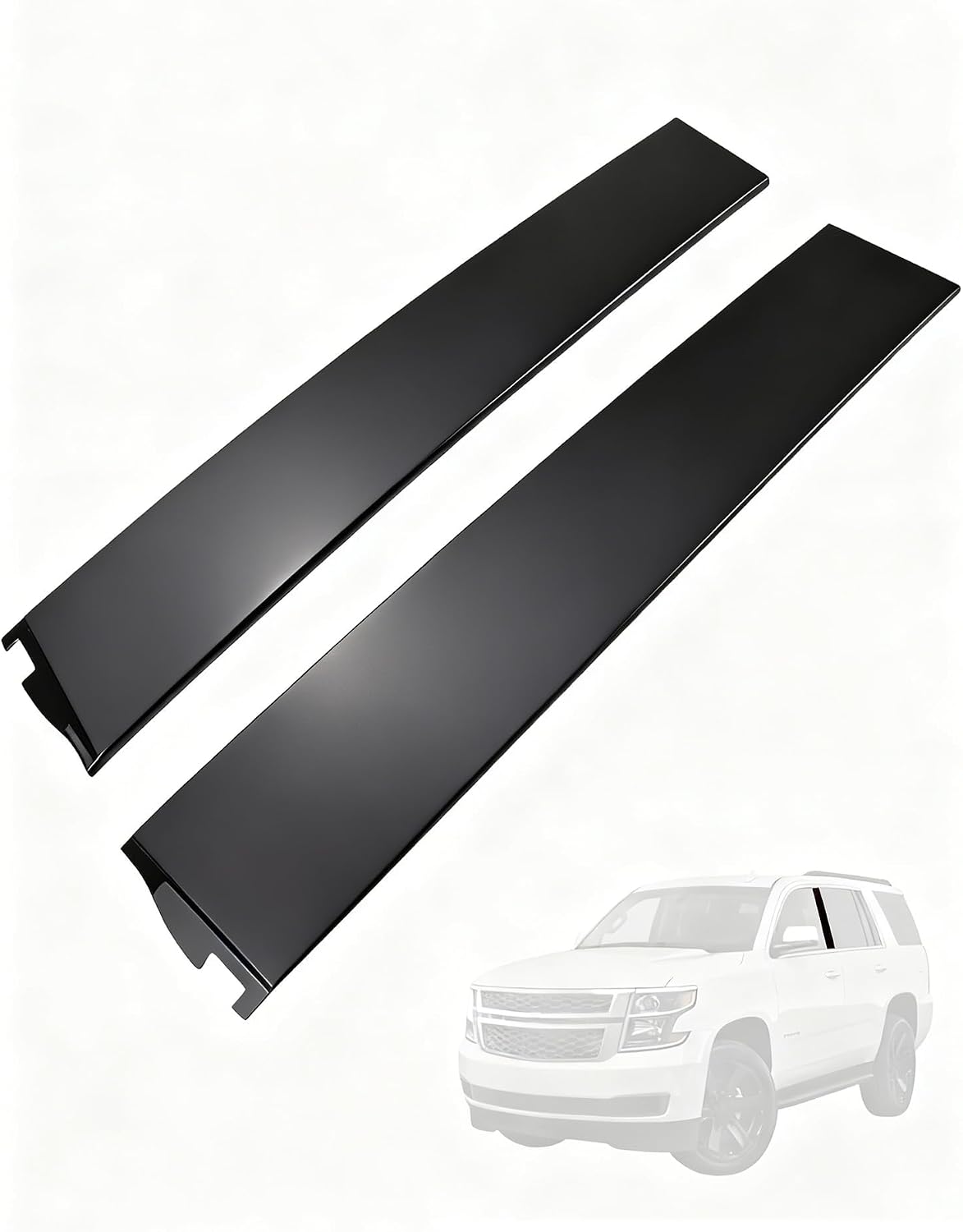 Flecto Door Molding Set, Left & Right, Door Molding Trim, Compatible with Cadillac Escalade/ESV, Chevy Suburban/3500 HD, Tahoe, GMC Yukon/XL, 2015-2020 Models, Window Trim Molding 926-242,926-241