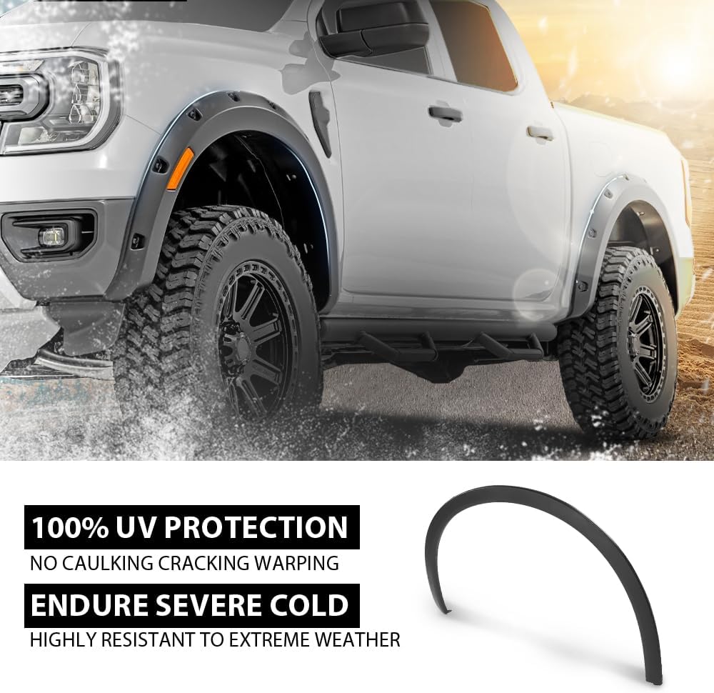G-PLUS Front Left Fender Flare Wheel Arch Molding Trim, Compatible with Porsche Cayenne 2011-2018, Driver Side, 95855972720, 958-559-727-20, 958559727209B9
