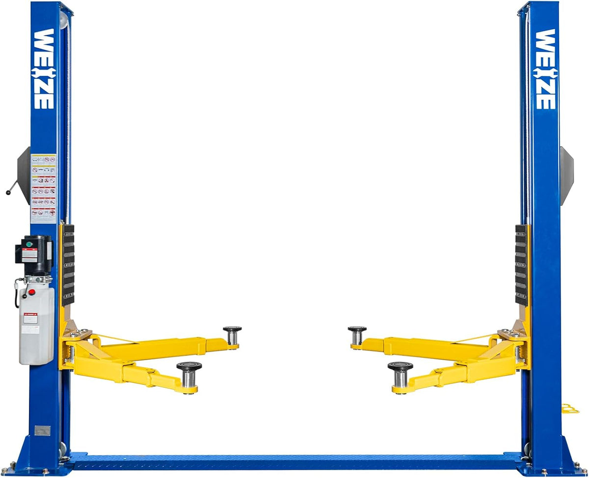 WEIZE 2 Post Automotive Car Lift, 000 lbs Capacity, 220V 4HP Powerful Motor