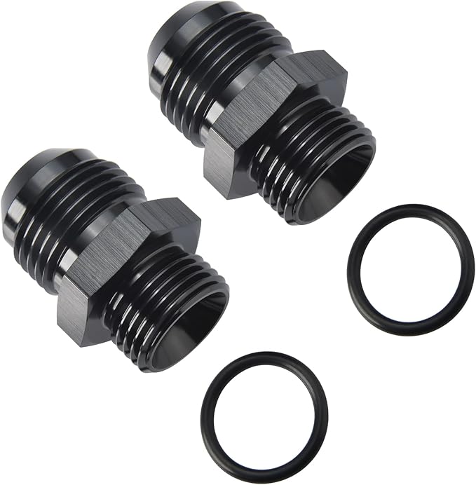 10AN Male Flare to 8AN ORB O-ring Boss Fuel Pump Rail Adapter Fitting Aluminum - Image 4