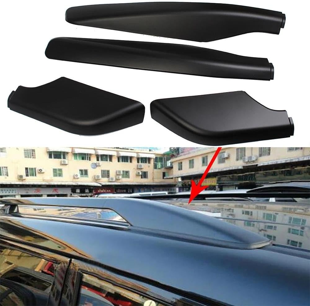 Rooftop Cargo Carrier for Mitsubishi for Pajero V80 2009-2017 2018 Side Bars Cross Rails Roof Rack Luggage Carrier Cover Replacement 4pcs Roof Racks Boxes