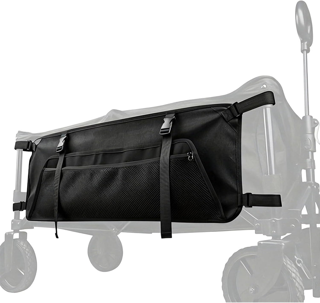 Camping Side Storage Bag 600D Oxford Cloth Foldable Cart Organizer Adjustable Hook and Loop Straps Utility Side Pocket Storage for Beach Camping Hiking Outdoor Gear Organization