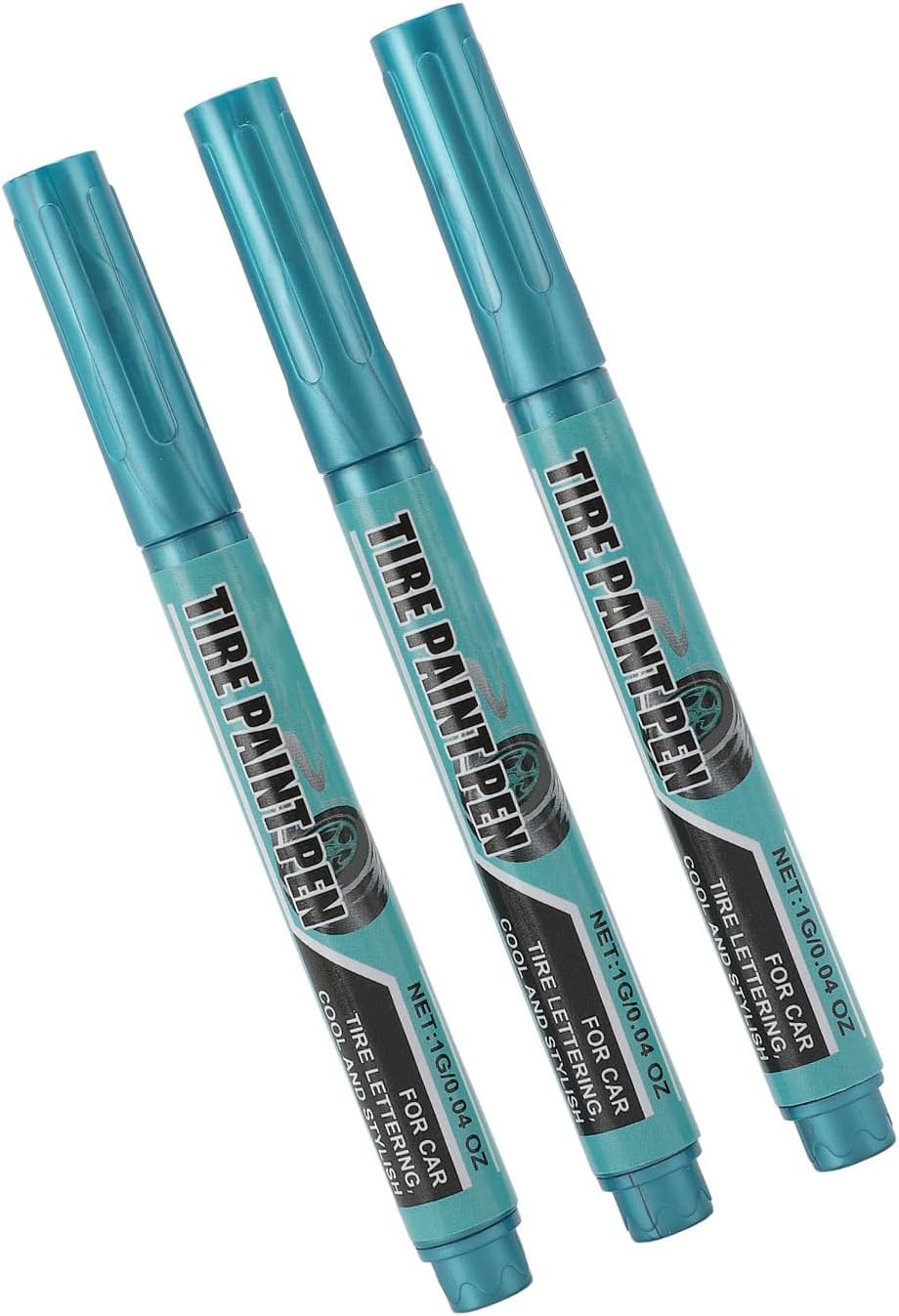 Blue Tire Paint Pen, 6pcs 1g Each, Waterproof Long Lasting Oil Marker Pen - Durable Scratch Repair, Easy Application for Vehicle Maintenance