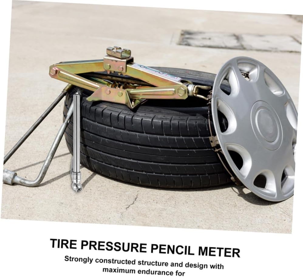 5Pcs Car Tire Pressure Gauge Pen Accurate Tire Pressure Checker Portable Auto Tire Repair Tool for Safe Driving Compact and Lightweight Design