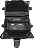 SuperATV UTV Water-Resistant Overhead Storage Bag Compatible With CanAm Maverick X3 (See Fitment) - 2 compartments | Clear Phone Window | Easily Installs with Hook and Loop Straps