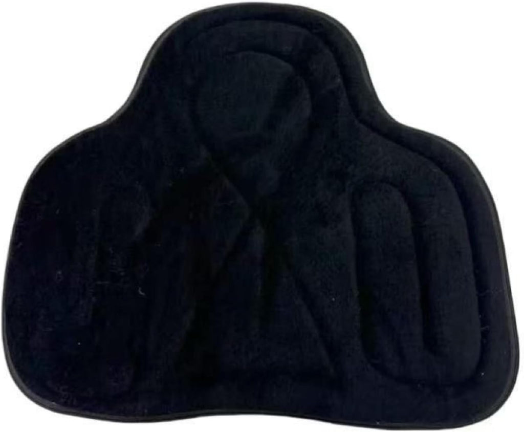 Horse Riding Shock Absorbing Horse Saddle Cushion Western Long Saddle Pad Motorcycle Seat Cushion-Black