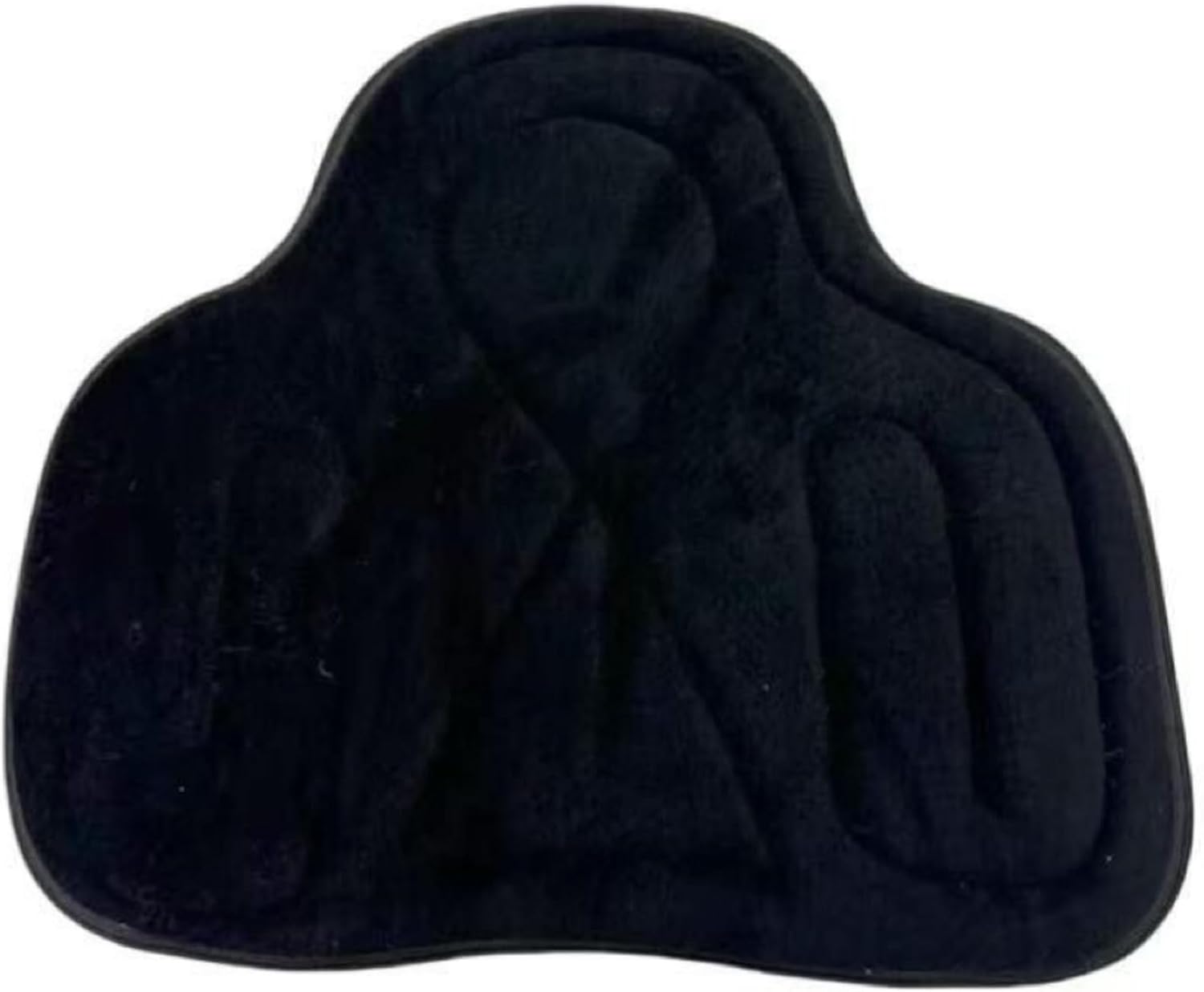 Horse Riding Shock Absorbing Horse Saddle Cushion Western Long Saddle Pad Motorcycle Seat Cushion-Black