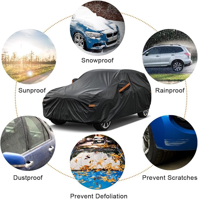 Kayme 7 Layers SUV Car Cover Custom Fit - Image 5