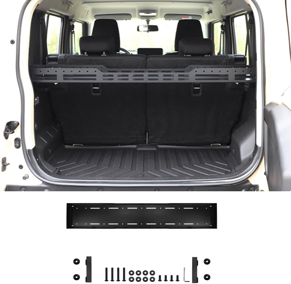 Alloy 20kg Load Rear Cargo Rack,Rear Trunk Cargo Basket for Suzuki Jimny 4-Door 5-Door 2023 2024 2025 2026 Interior Storage Rack Luggage Carrier Shelf