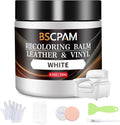 White Leather Recoloring Balm, Leather Couch Scratch/Stain Remover, Leather by BSCPAM