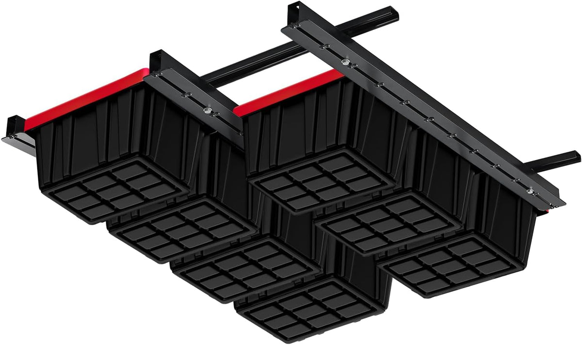 ultrawall overhead garage storage racks, adjustable ceiling storage, main product view