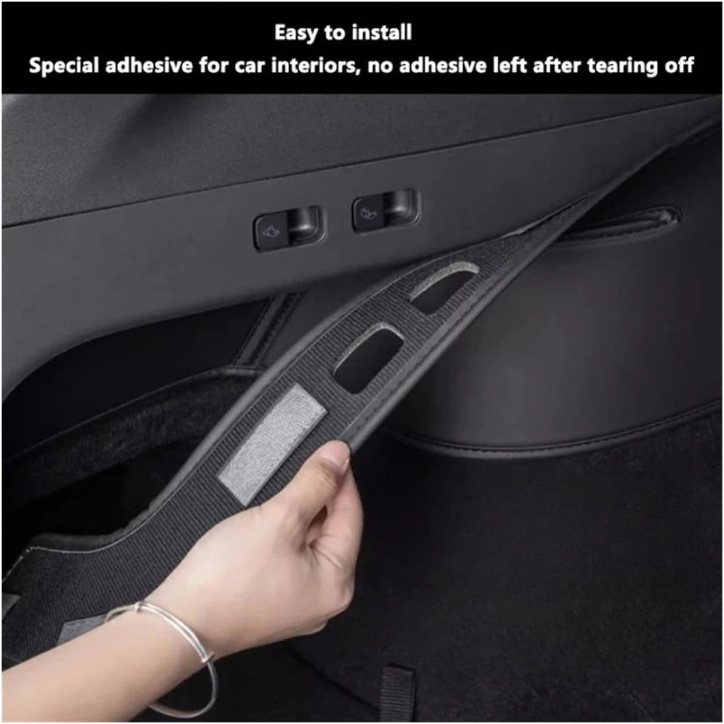 Rear Trunk Both Side Guards Pad PU Leather Trunk Surface Corner Protective Cover Cargo Liner Pads，Compatible for Tesla Model Y