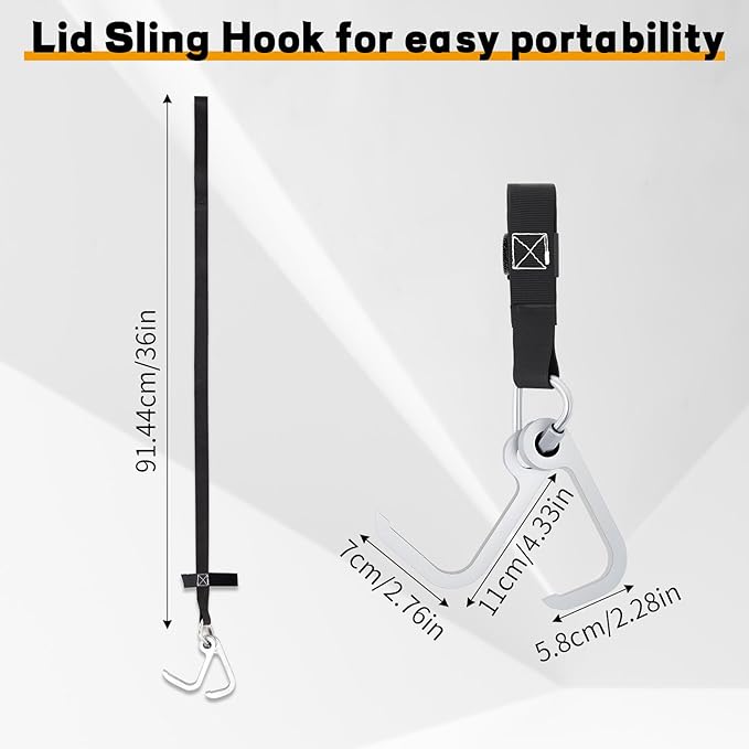 Manhole Hook Tool, Portable Versatile Hook - Image 2