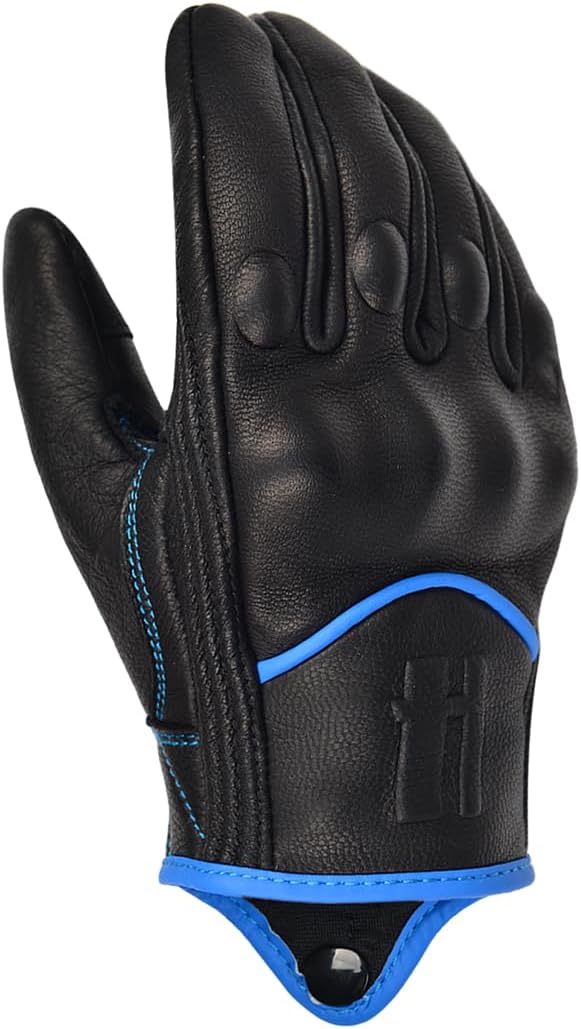 Harssidanzar Women's Motorcycle Gloves, Leather Motorcycle Gloves, Motorbike - Image 3
