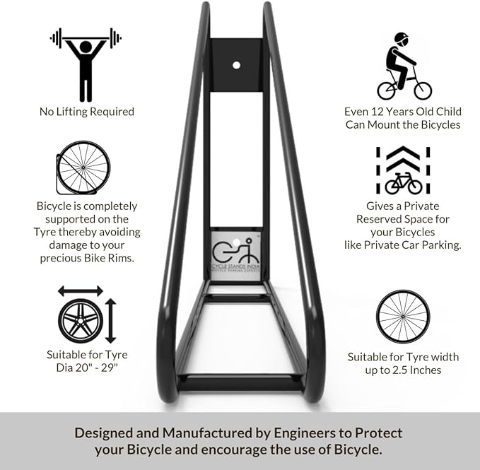 Bike Wall Mount Vertical Hanger - Image 7