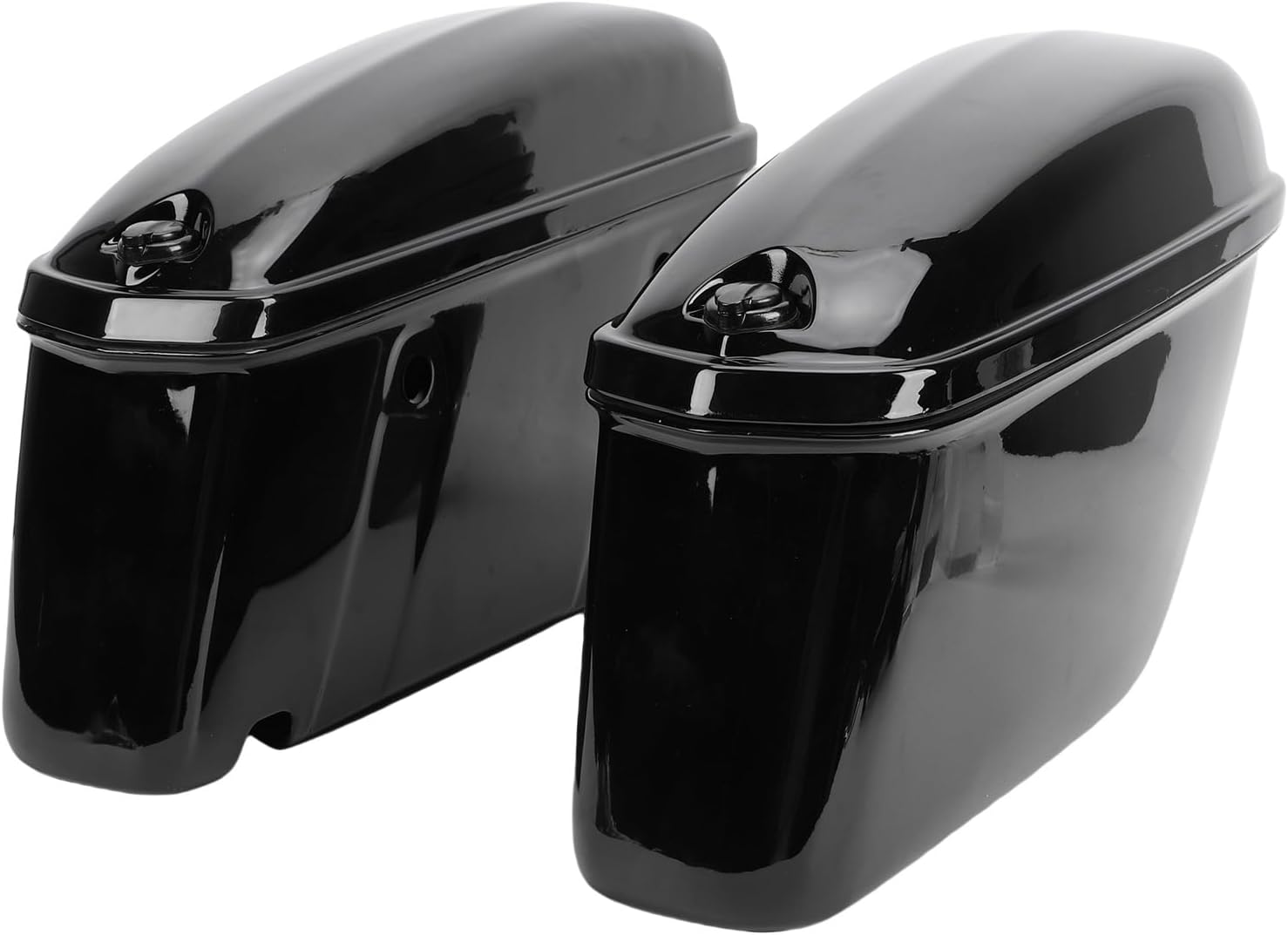 Black Side Box 22L Trunk Storage Box with Lock Stylish Top Opening Lid for Motorcycles High Grade ABS Construction