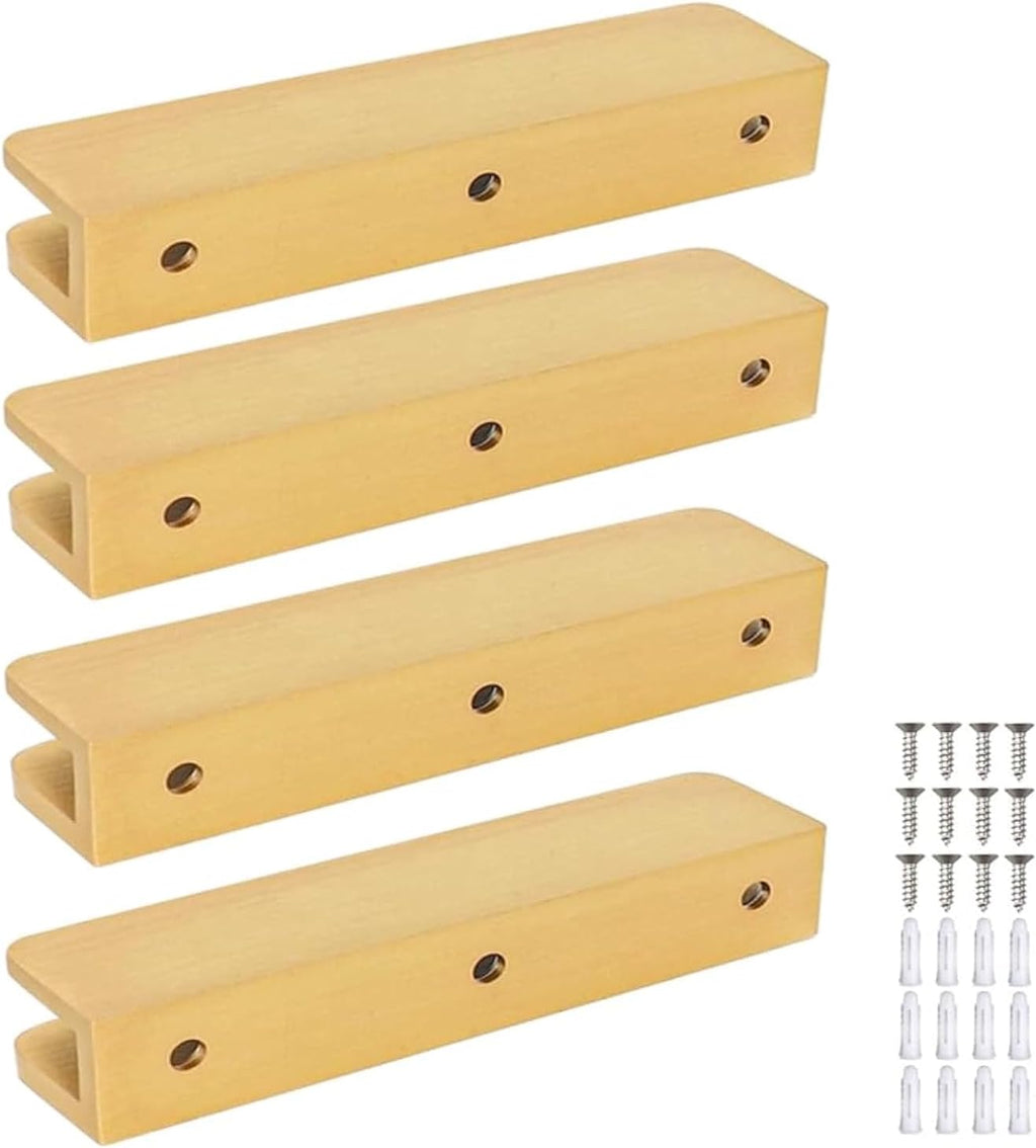 lukloy solid brass glass shelf bracket with 3, main product view