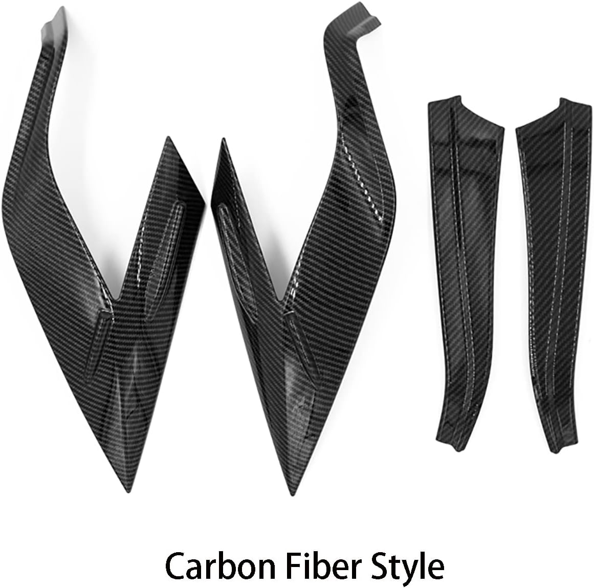 Car Accessories Fit for Toyota RAV4 2019 2020 2021 2022 2023 2024 2025 Tail Light Lamp Cover Frame Decor Trim (Carbon Fiber Style) ABS 4 PCS