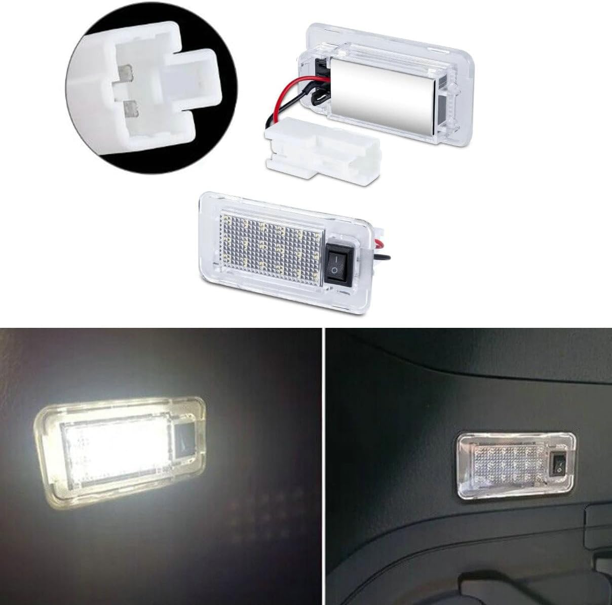 12V Interior Luggage Trunk Compartment LED Light Lamp for Toyota RAV4 MK5 Venza Prius