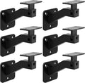 adjustable handrail brackets, 6 pack black swivel hand, main product view