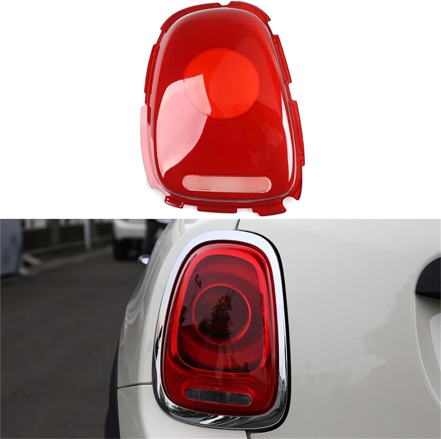 For BMW MINI One Cooper F55 F56 F57 2014-2021 Car Rear Taillight Shell Brake Lights Shell Replace Auto Rear Lamp Shell Cover(Left)