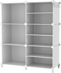 awtatos 6 cube closet organizer storage shelves, white, main product view