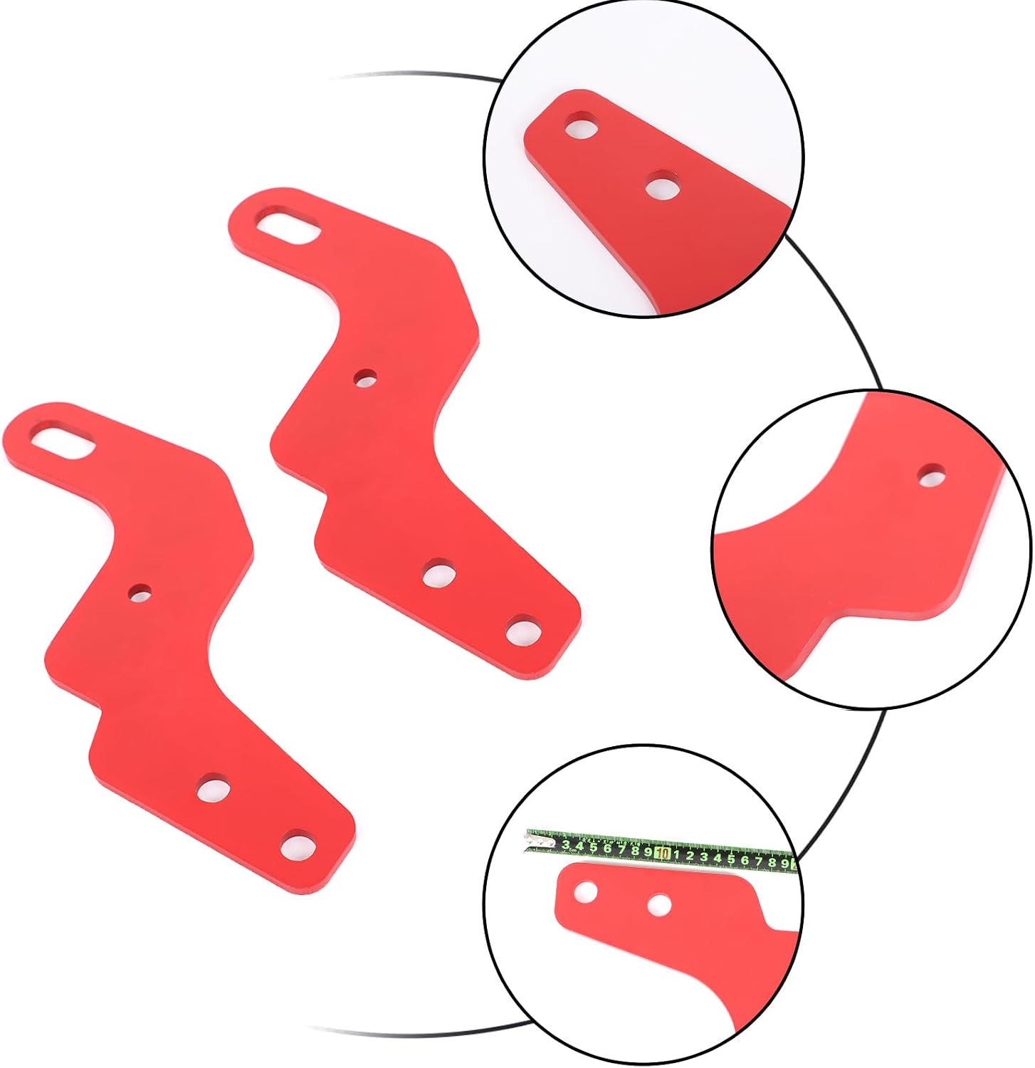 Car Tow Hook Tow Hitch Compatible with Toyot@ Tundra 2022-2026，Carbon Steel Rear Bumper Tow Hitch Recovery Point Tow Hook Receiver Tow Recovery Points Kit Accessories 2PCS(Red)