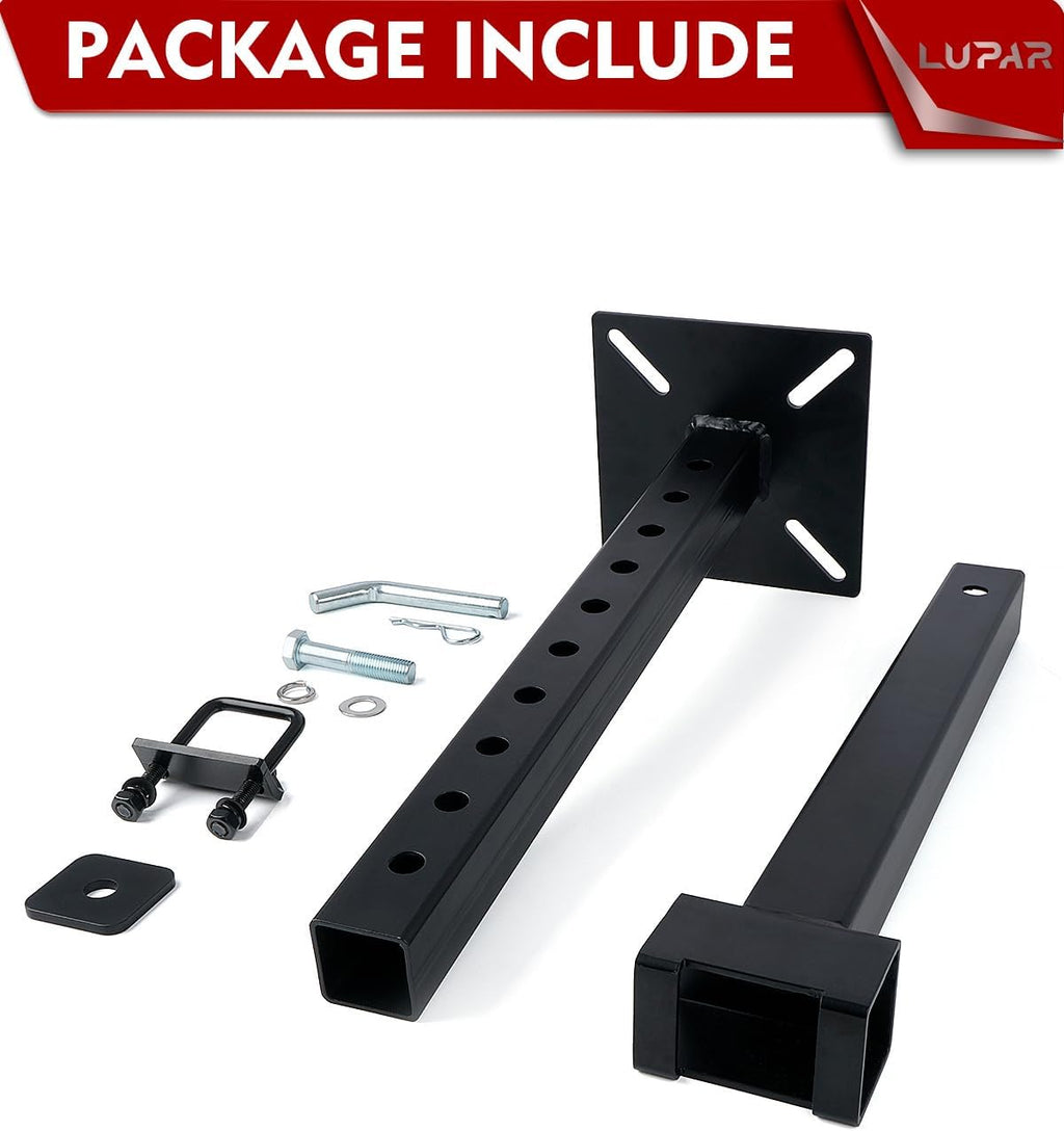 Heavy-Duty Hitch Mount Vise Plate, Hitch Vise Holder with Adjustable Height | Universal Fit for 2-Inch Receiver