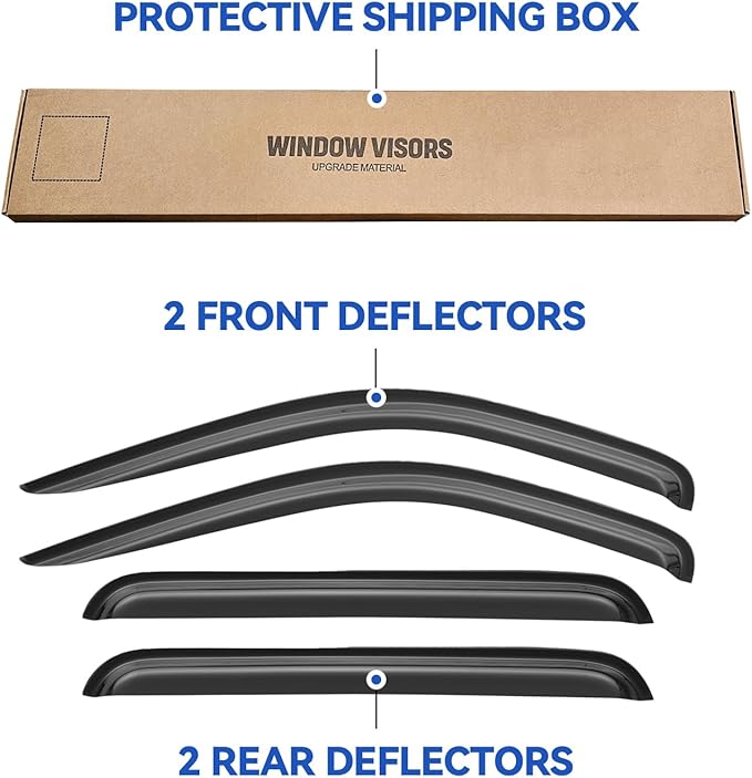 Window Visors Rain Guards Shield - Image 5