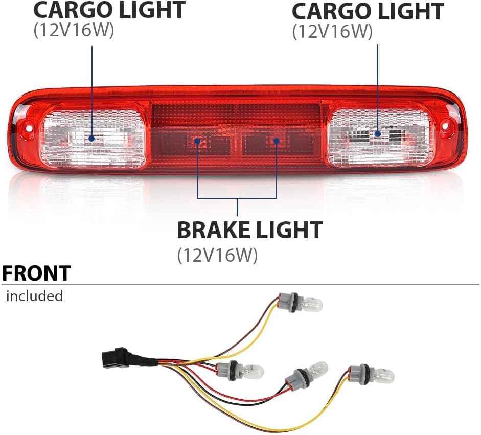 PIT66 3rd Brake Light, Fit 1999-2006 Chevy Silverado GMC Sierra 1500 2500 3500 & HD
