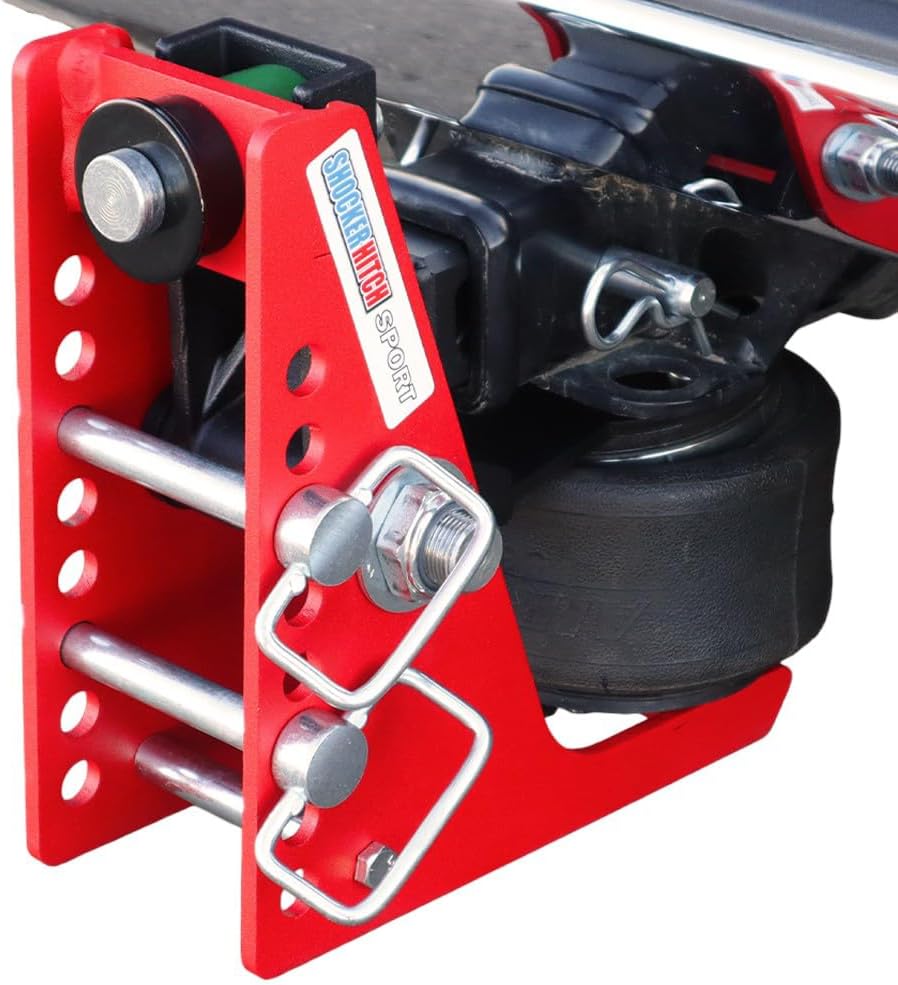 Shocker 8K Sport Air Receiver Hitch with Chrome Combo 2" & 2-5/16" Balls, Fits 2" Hitch - 8,000 lbs