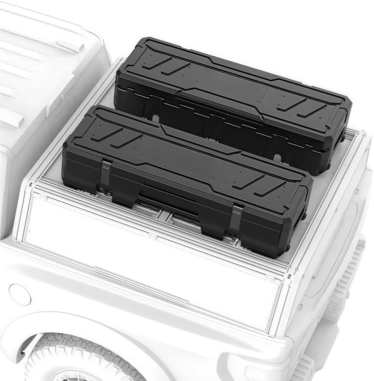 Sealed Pickup Truck Roof Storage Box Compatible for Pickup Truck Accessory for Off-Road Camping Car Storage Roof Rack Basket Cargo Carrier