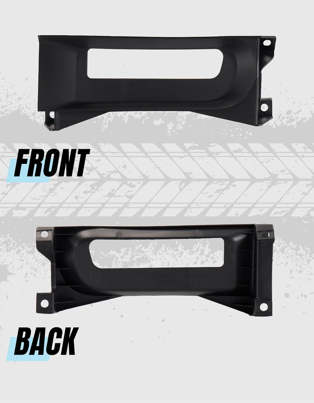Front Driver Passenge Tow Hooks Bezel Bracket Set for 2013-2018 Dodge Ram 1500,Front Left Plus Right Side Tow Hook Bezel Set with OEM Part 68196982AA for Dodge Ram Accessories,2PCS
