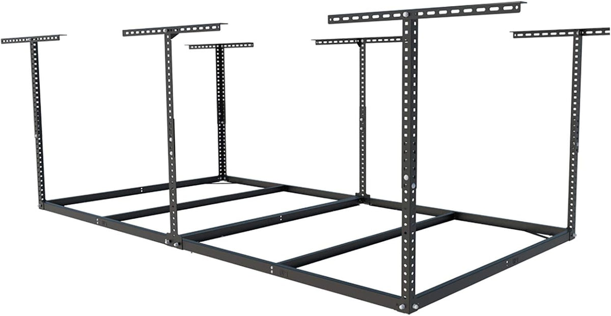 FLEXIMOUNTS 4x8 Overhead Garage Storage Rack without Decking, Storage