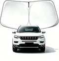 Car Window Sun Shade Front Windshield Custom Fit Compatible with Jeep Grand Cherokee & L SUV 2026 2025 2024 2023-2014, Laredo Limited Trailhawk Overland Altitude Summit Sunshade Cover Window Sun Visor