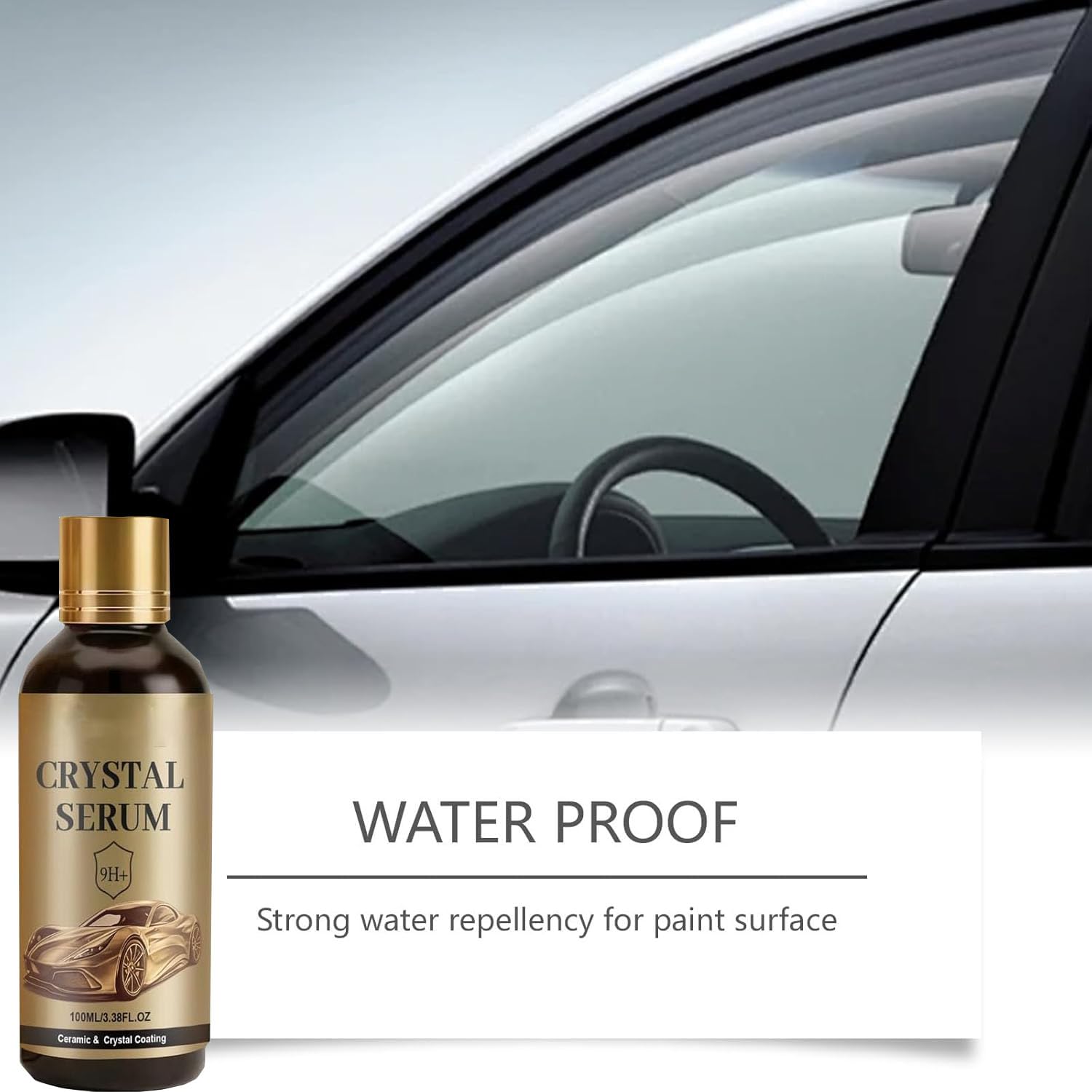 100ML Ptz Crystal Serum Graphene 9h Ceramic Coating for Cars Interior Exterior Headlight,Glass Nano Quick Cristal Ultra Car Shine Sealant for Auto Car Detailing Paint Glass & Wheel (1PCS)