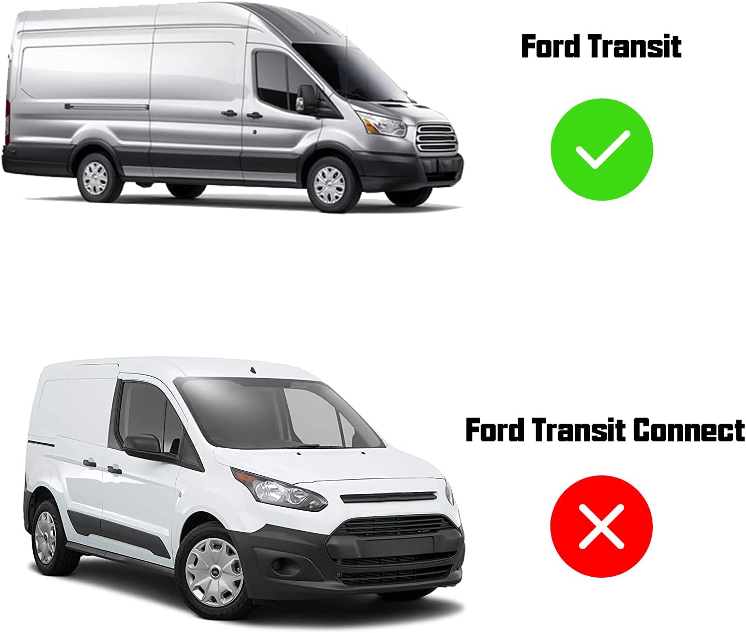 Foldable Windshield Sun Shade for Ford Transit Van 2015-2026 | Custom Fit Transit Van XL, Wagon XL, Wagon XLT Cargo Front Windshield Sunshade Heat Shield Reflector Cover