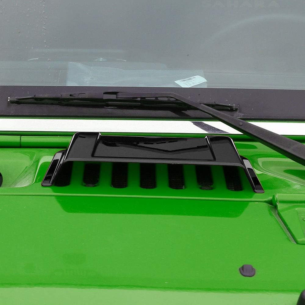 JeCar Hood Vent Hood Scoop Vent Cover for 1997-2017 Jeep Wrangler TJ JK Unlimited (Black)