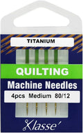 Klassé Quilting Titanium Needles 80/12 6pcs