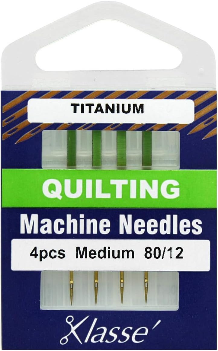 Klassé Quilting Titanium Needles 80/12 6pcs