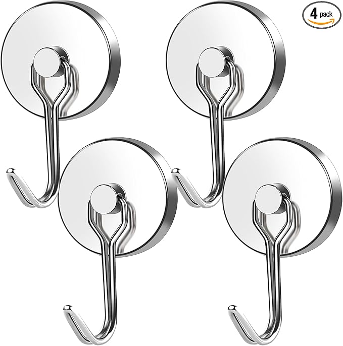 MIKEDE Magnetic Hooks Heavy Duty, 110LB Swivel Swing Strong Magnetic Hooks by MIKEDE
