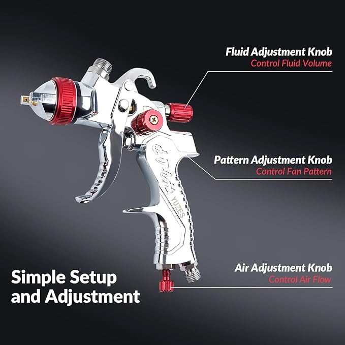 YUZES HVLP Spray Gun Plus Kit - Image 4