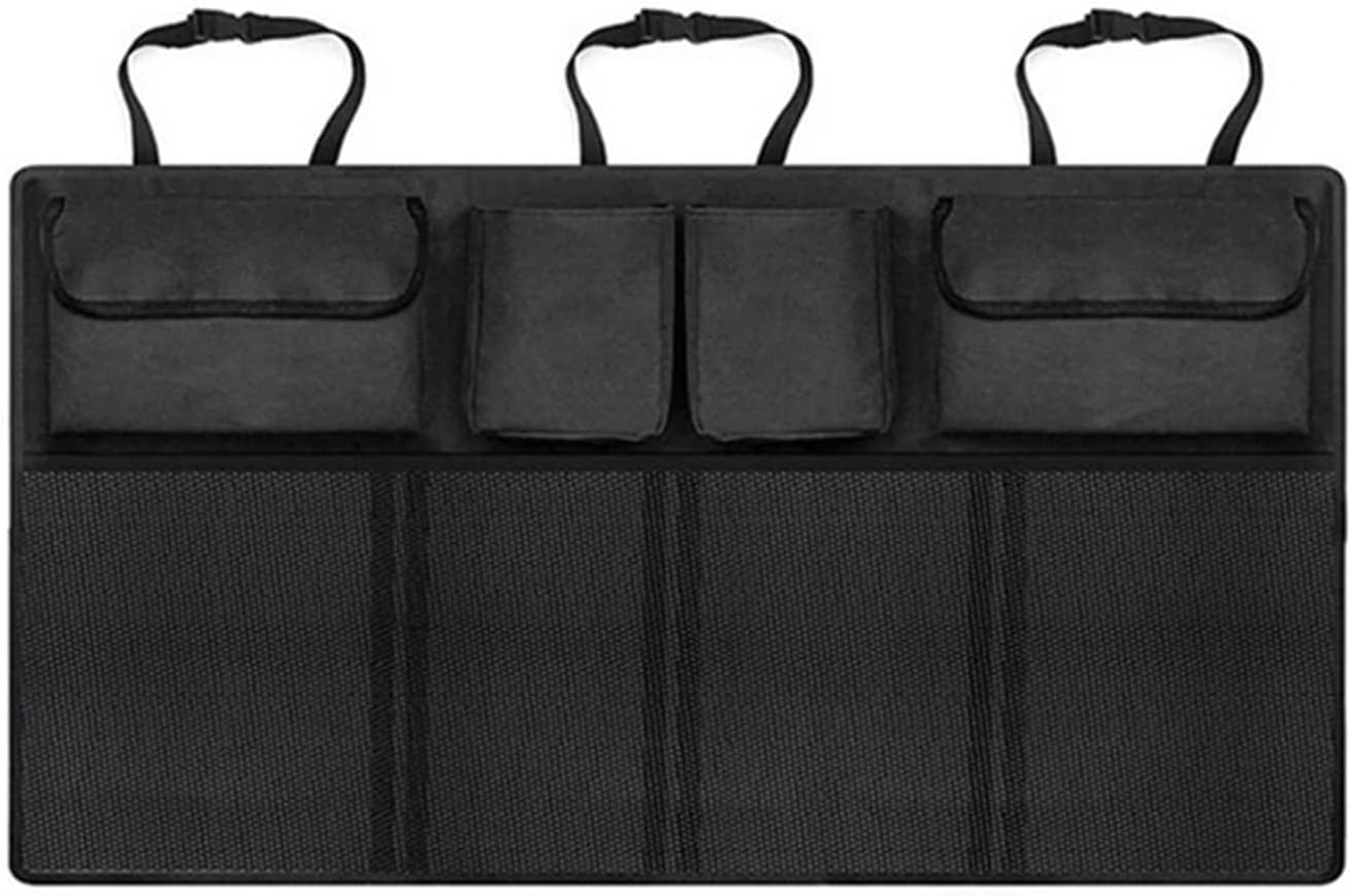 Universal Car Truck Bag Rear Seat Storage Organizer Large Capacity Loading Mesh Support Pocket(Upgraded A)