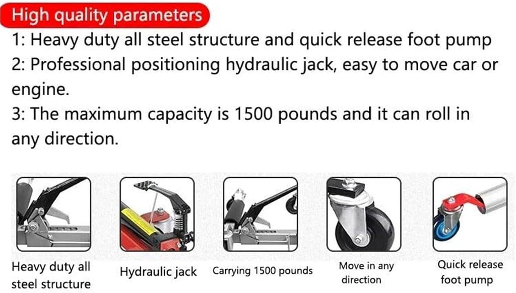 Car Moving Dolly Tow 12" go Jacks Aluminum Mover Roller | Black 4pcs