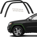 JOLONG Front Pair Fender Flares for Jeep Grand Cherokee 2011-2016 | Textured Black Wheel Arch Trim Molding Driver & Passenger Side Replacemnet for CH1291106 1MP38RXFAE CH1290106 1MP39RX