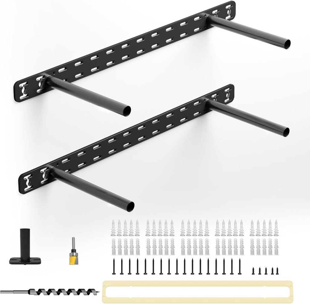 floating shelf hardware heavy duty hidden shelf brackets, main product view