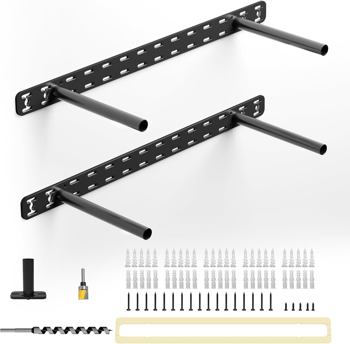 floating shelf hardware heavy duty hidden shelf brackets, main product view