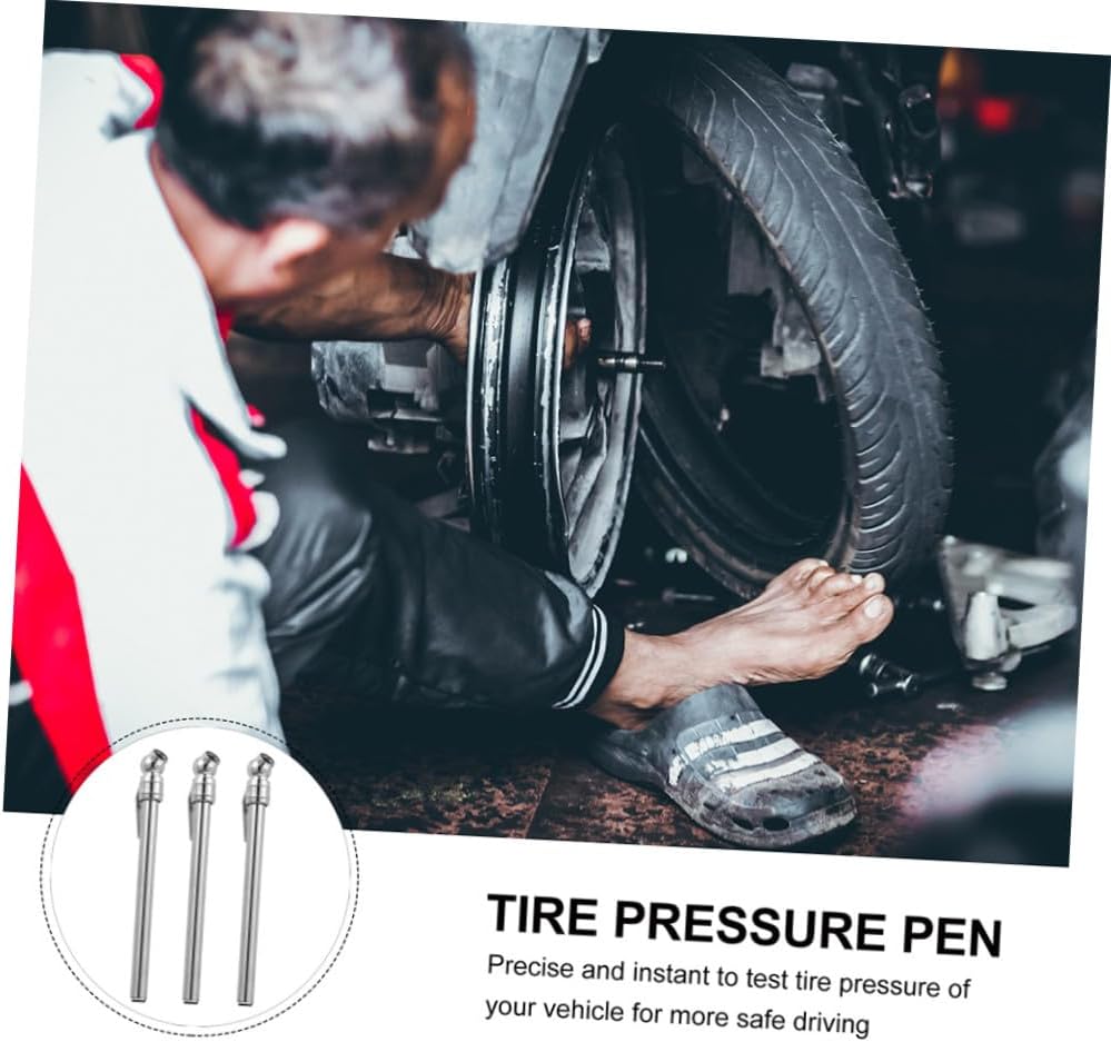 5pcs Car Tire Pressure Pen Tire Tread Gauge Heavy Duty Compatible Portable