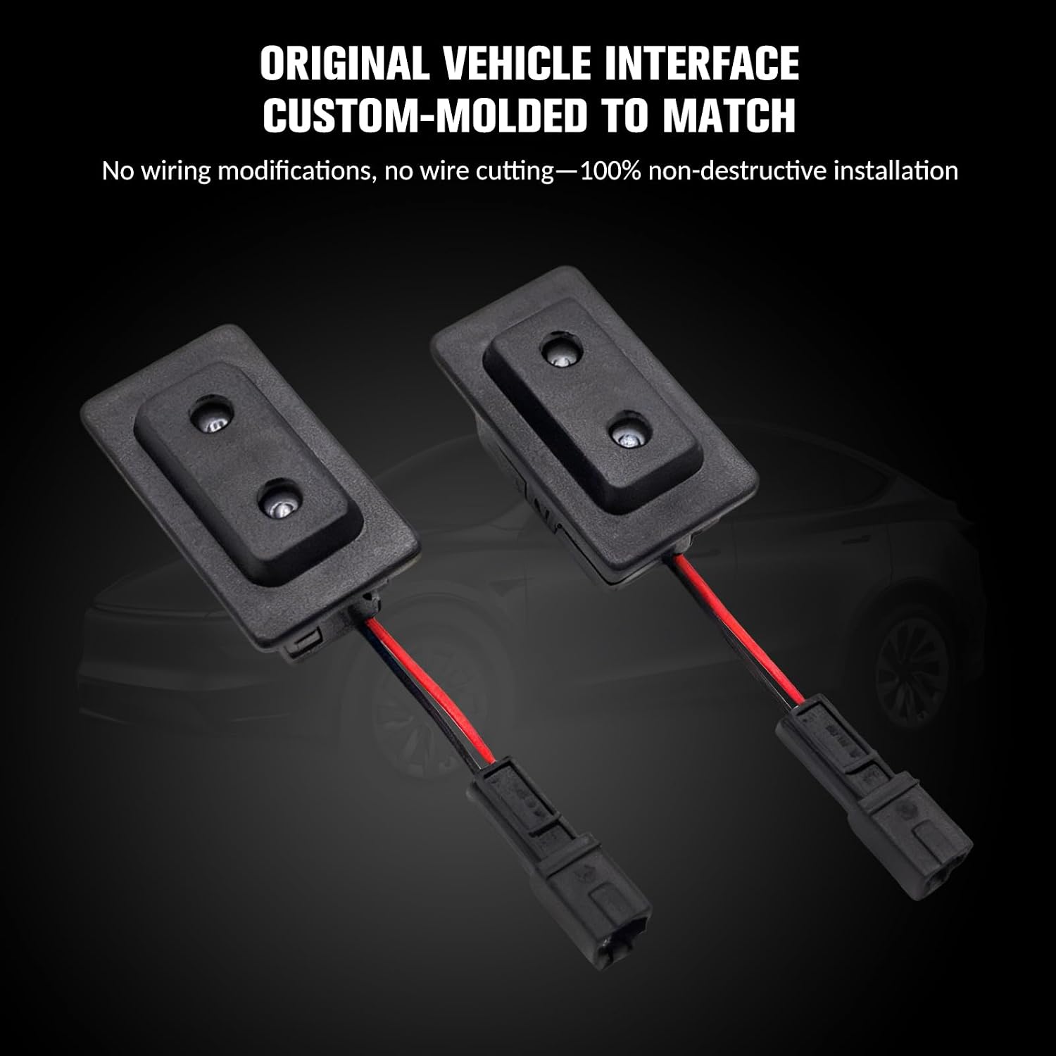 Car Door Logo Projector Lights – 2 LIghts Compatible with Tesla Accessories for Model Y / 3 / S/X (2016-2026), Ultra-Bright 3D Welcome Lights (4-Pack), No Fade HD Projection
